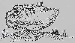 La Piedra Andadera, boceto del natural de Antonio Ruiz Vega